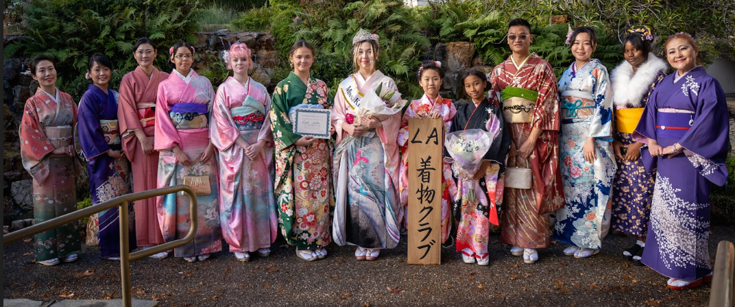 a Japanese Kimono club gathering